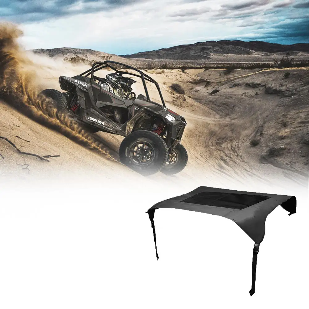 KEMIMOTO черный мягкий на крыше w/Защита от солнца крыши 2 двери UTV для Polaris RZR 900 XP 1000