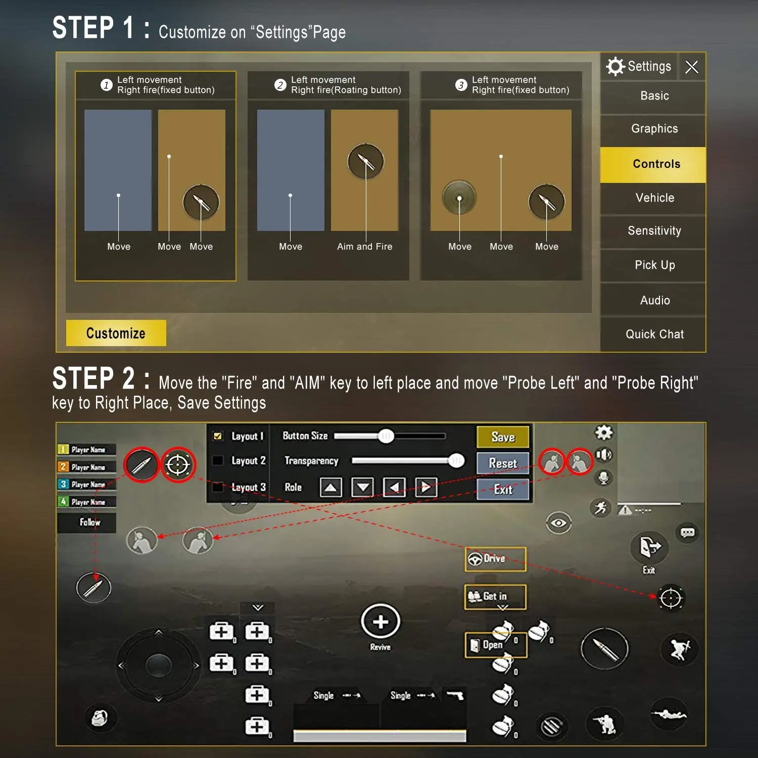 Топ мобильный игровой контроллер Мобильный триггер/мобильный курок для Android Ios L1R1
