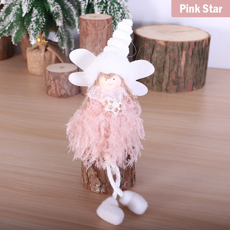 

2022 Рождественское украшение Ангел кукла игрушка подвеска Рождественское украшение автомобиль орнамент