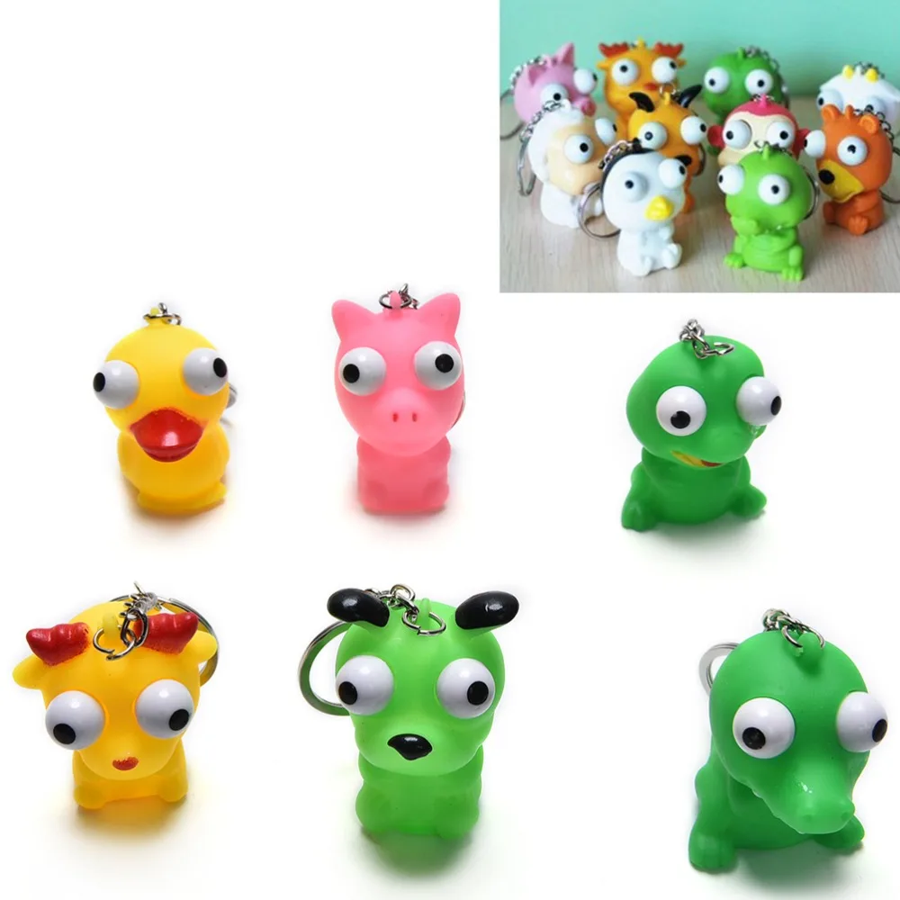 Большая кукла с поднятыми глазами брелок сжимающие игрушки Забавный