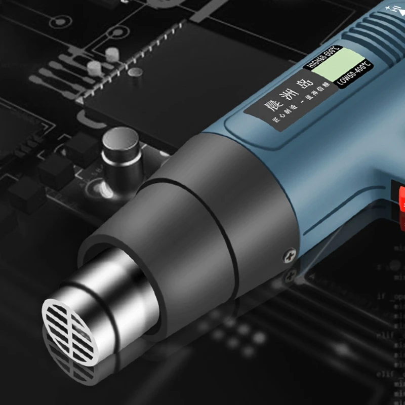 

Heat Gun 2000W Hot Air Blower 320F-1200F Ajustable Temperature Control LCD Screen Display Soldering Tool Hot Air Retailsale