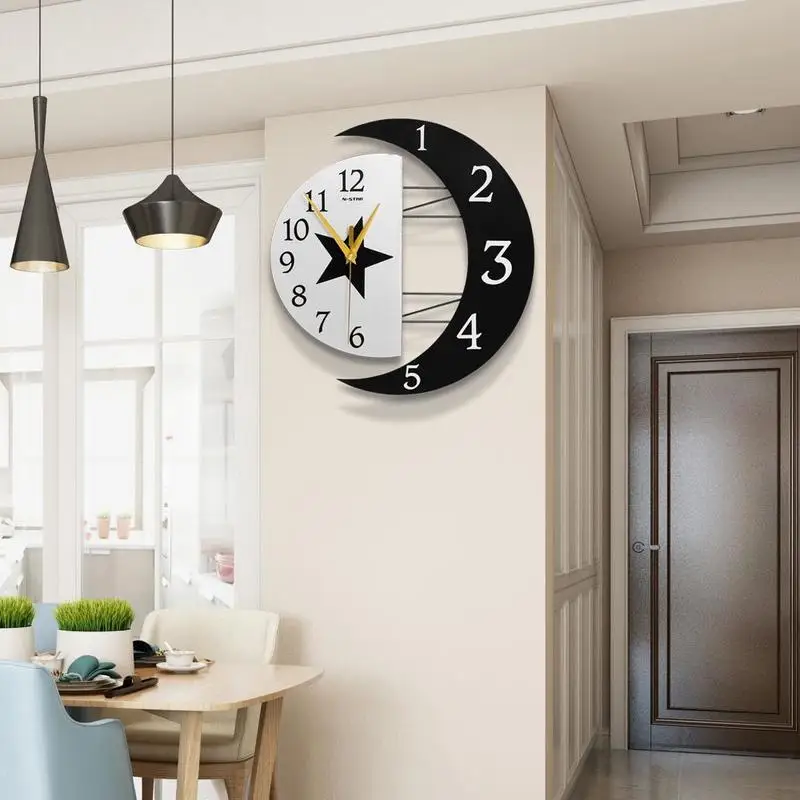 

Clock Wall Clock Living Room Personality Creative Clock Home Fashion Simple Mute Wall Watch Bedroom Home Quartz Clock Wall Clock