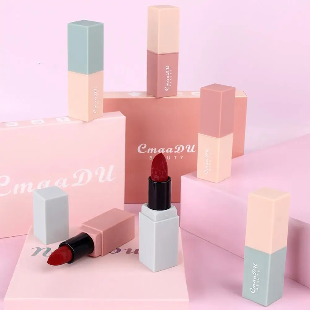 Cmaadu бархатная матовая губная помада набор макияж губ красота косметика красная