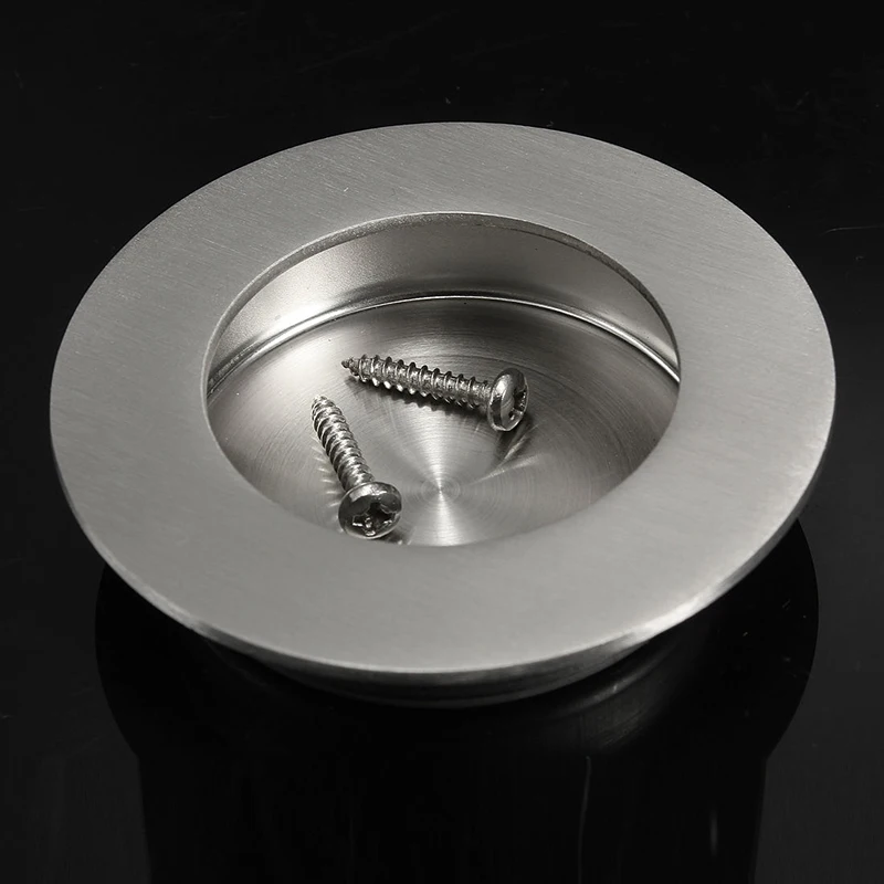 

Hot Stainless Steel Door Handle Flush Recessed Pull Circular Oval Rectangular Hardware Drawer Embedded For Home Tools Free Ship