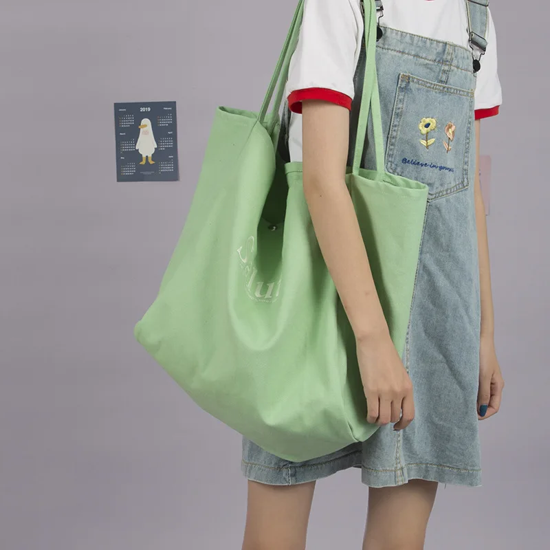 Youda Большая вместительная Холщовая Сумка простые модные сумки на плечо Дамская