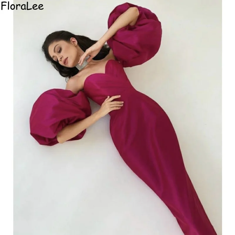 

2022 Evening Dresses Sweetheart Ankle Length Mermaid High Quality Satin Evening Dresses Sexy Event Dresses With Zipper Back