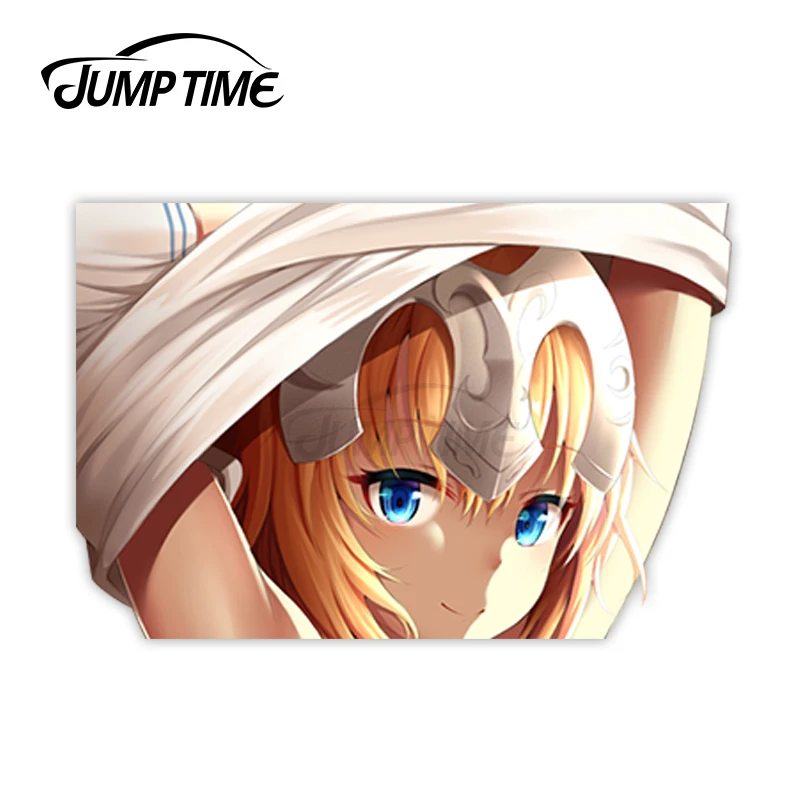 Jump Time Fate Apocrypha Jeanne d'Arc 12 7 3 большая голова аниме Peeker виниловая наклейка Waifu Kawaii для