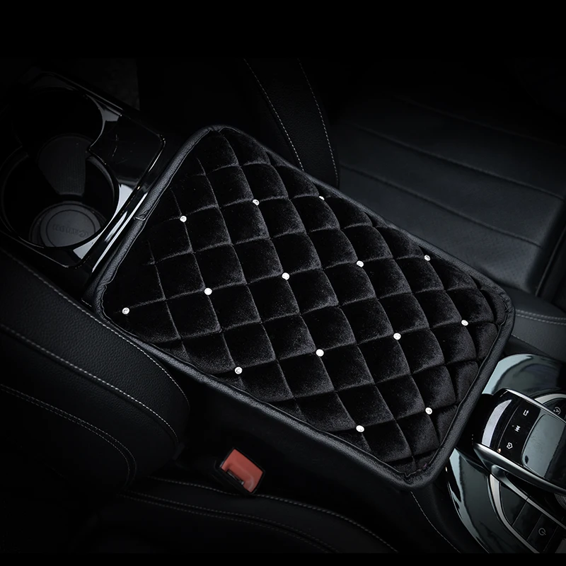 Плюшевые Bling автоматический центр консольная панель с украшением в виде