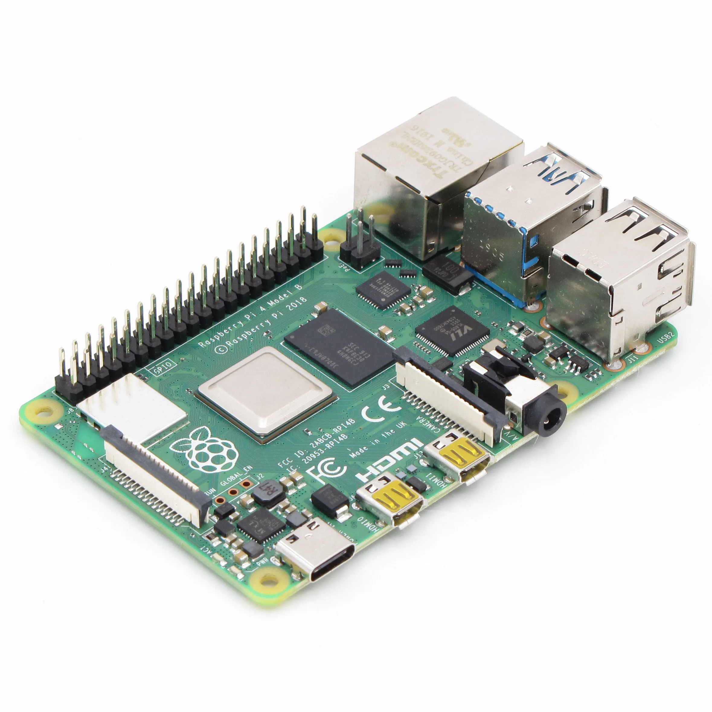 1 ГБ SDRAM Raspberry Pi 4 Model B BCM2711 Cortex-A72 64 бит четырехъядерный 5 ГГц SOC 2 и 0 Wi-Fi Bluetooth PI 4B |