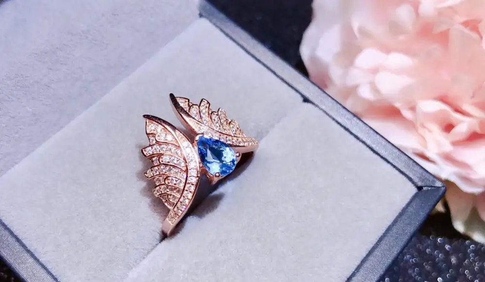 

Best Gift Real and Natural Topaz Ring Wedding Engagement Pink Topaz Ring Fine Jewelry Wholesale 925 sliver Ring
