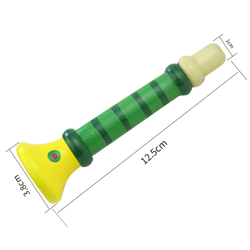 Детские деревянные музыкальные инструменты небольшие колонки цветные трубы