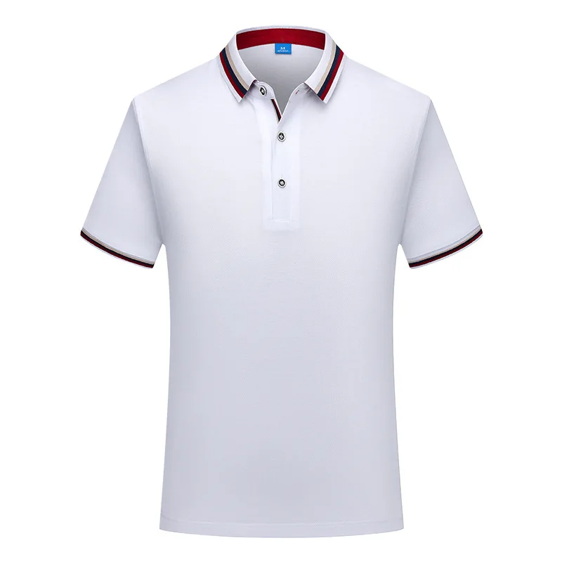 

Summer new polo t-shirt men's printed short sleeve work clothes factory clothes
