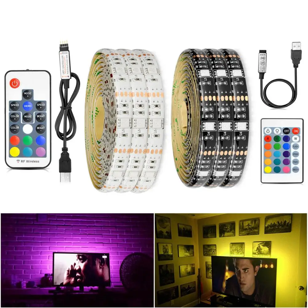 Светодиодный неоновый светильник 5 в пост. Тока USB 16 цветов 5050SMD|Неоновые лампы и