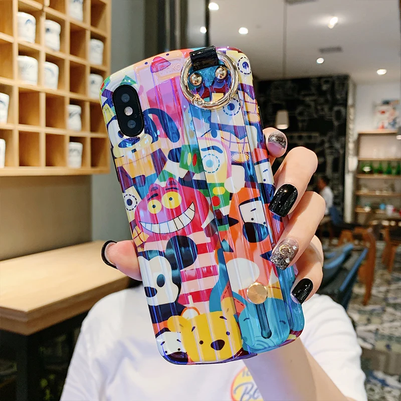 as picture Мягкий чехол для телефона с ремешком на запястье для huawei P30, мультяшный динозавр, монстры, для huawei P20 pro mate20 pro nova 3 4 5, милый чехол - Цвет: as picture