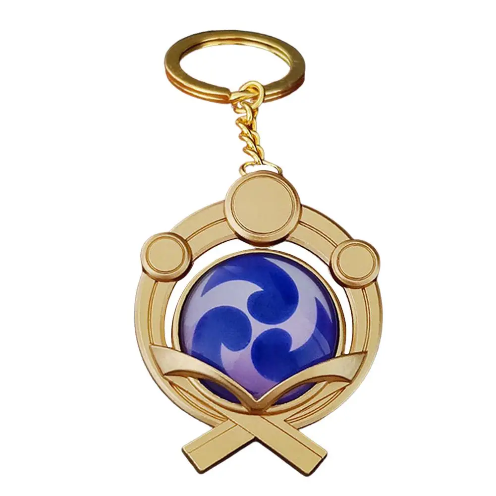 

Брелок для ключей Genshin Impact, 7 дюймов и 4 стиля, брелки Genshin Impact Vision Of God, светящиеся подвески для косплея, аксессуары Fas