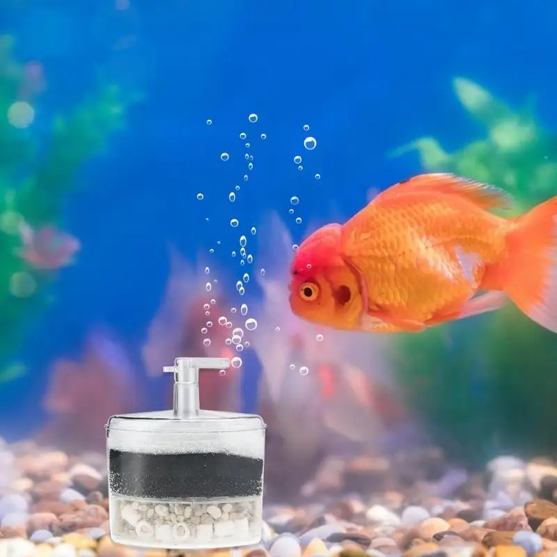 Small Efficient Pneumatic Filtration Aquarium Internal Corner Fish Tank Filter Multilayer Easy Clean and Move | Дом и сад