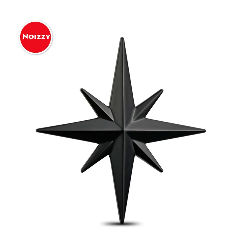 

Noizzy Guide Star North Polaris Car Auto 3D металлический значок-эмблема наклейка черный столб C хромированные аксессуары для тюнинга мотоциклов