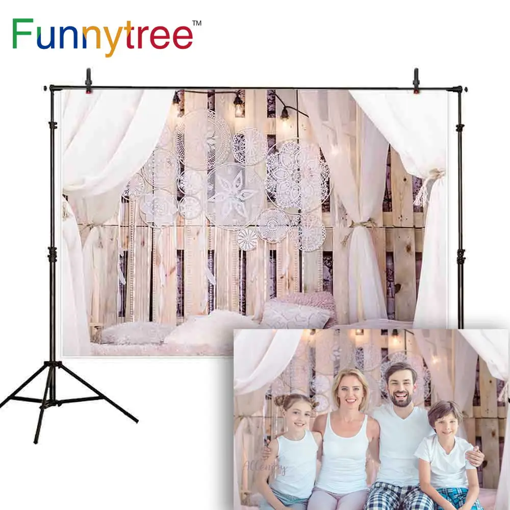 Фон для фотосъемки Funnytree в гостиную спальня лофт Ловец снов перо фотозона Фотофон