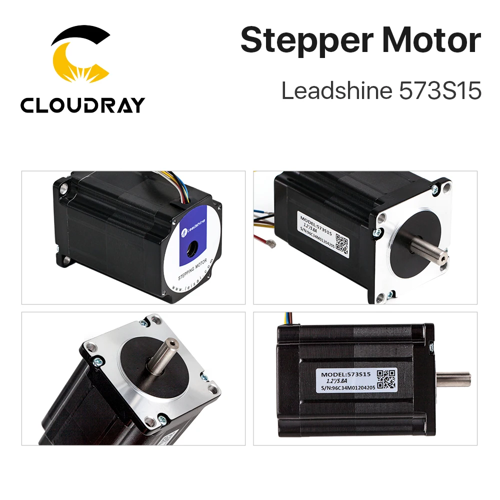 Шаговый электродвигатель Leadshine Nema23 57 мм 3 фазы 5 2 А 150 нсм (573S15) 6 выводов для 3D