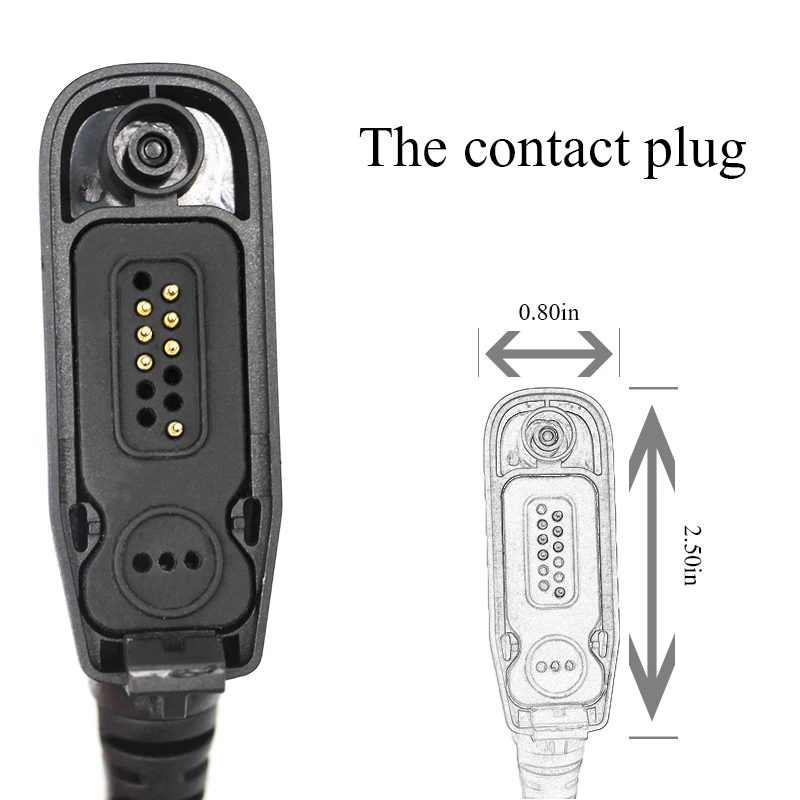 Remote Speaker Mic with Reinforced Cable for Motorola Radios APX1000 APX6000 APX7000 APX8000 XPR6350 XPR6550 XPR7350 XPR7550
