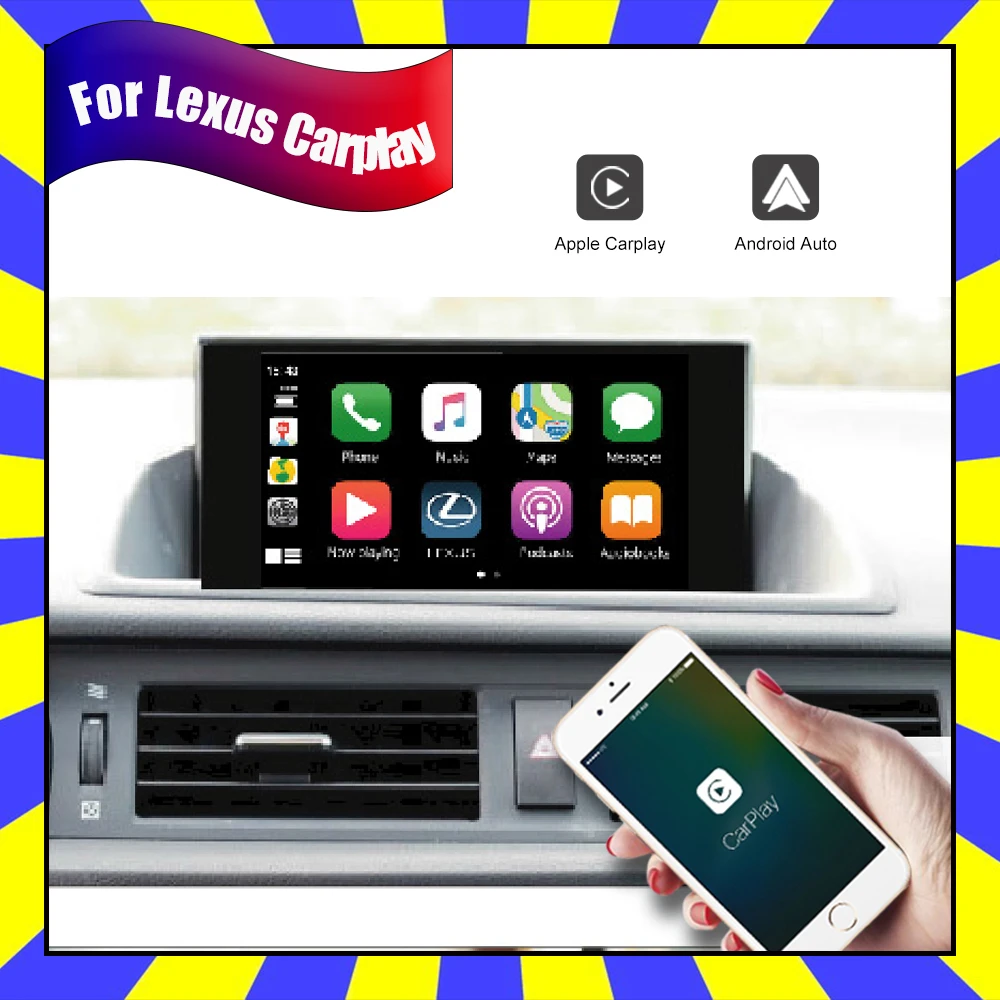 

Беспроводной автомобильный экран Apple CarPlay Android для Lexus CT200h F Sport 2017 2018 2019 CT 200H аудио GPS Navi головное устройство