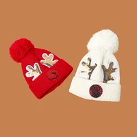 beanie hat for women men winter hat knitted autumn winter skullies hat unisex ladies warm bonnet cap christmas cap for child