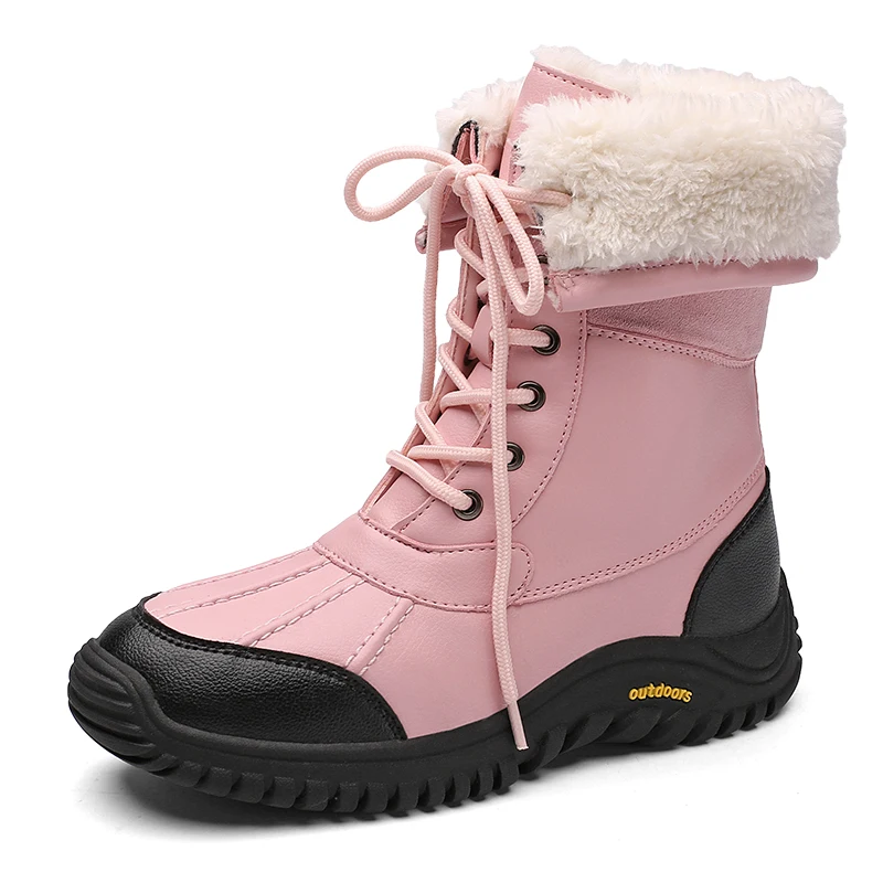

Natascha Women Winter Snow Boots Mid-Calf Warm Snow Boots Thick Fur Comfortable Waterproof Shoes Chaussures Femme Plus Size 42