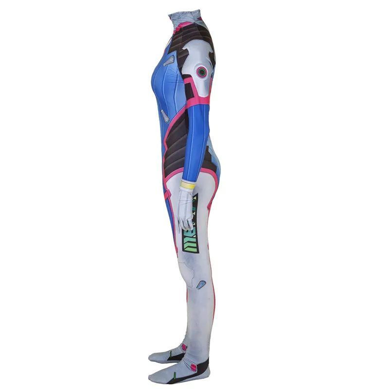 Игра D. Va костюм зентай для косплея костюм комбинезон Хэллоуин