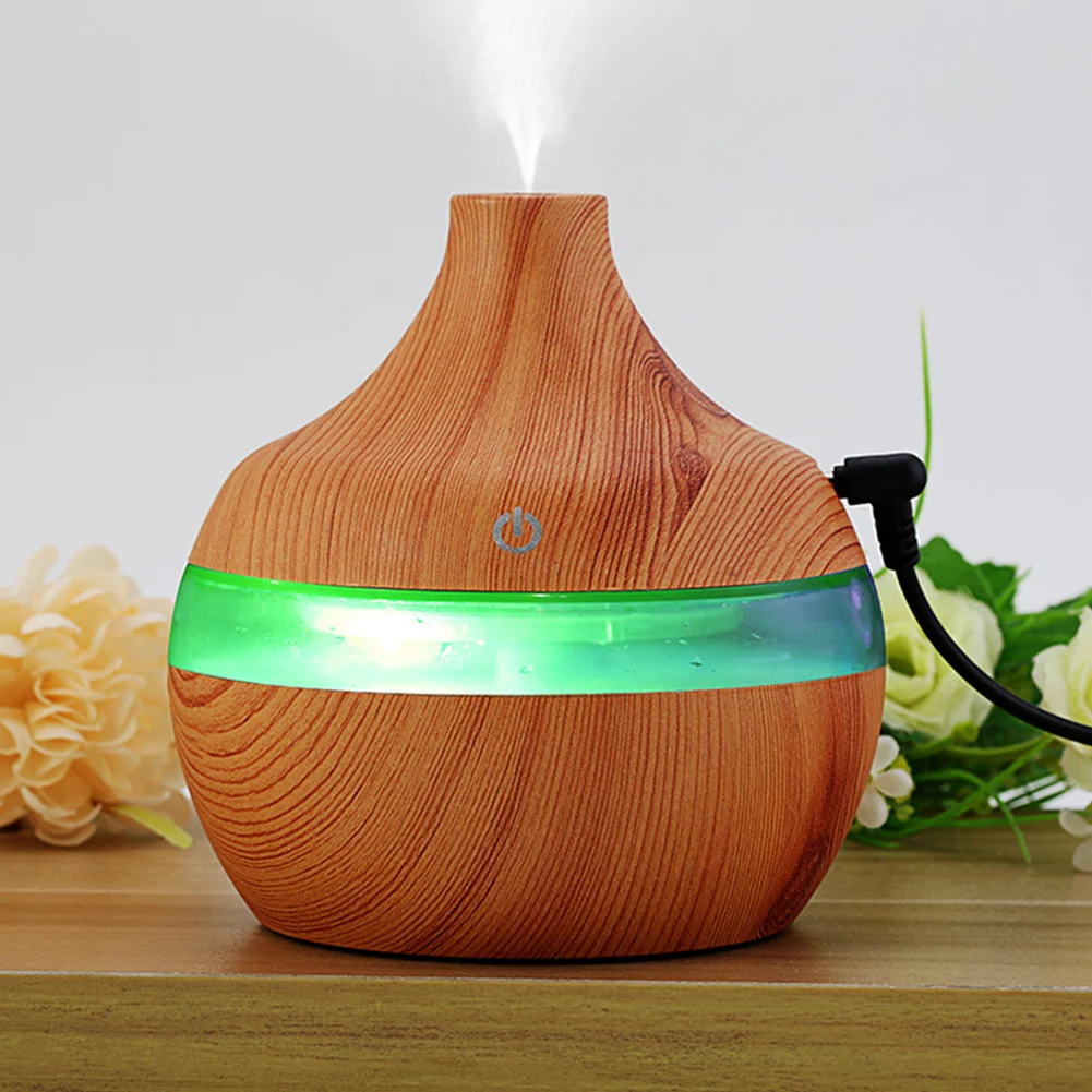 Car Humidifier Wooden USB Aroma Essential Oil Air Purification Ultrasonic Aromatherapy Diffuser UV |