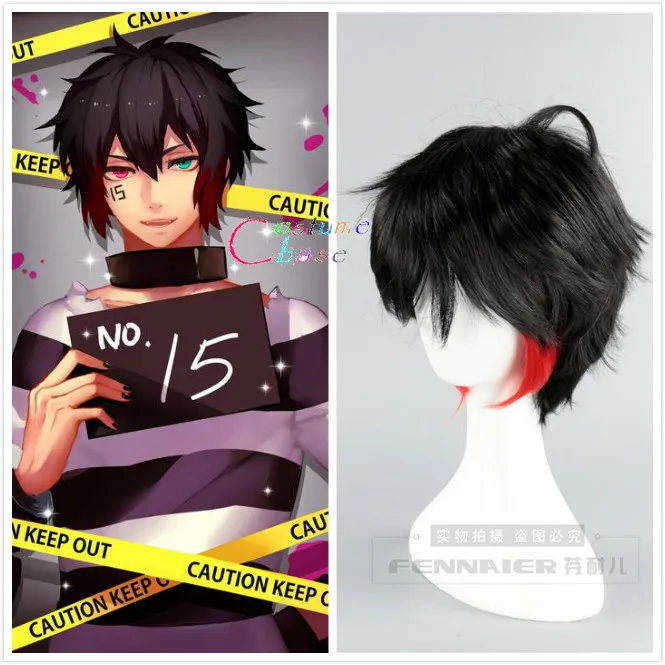 Nanbaka задержание дома Jyugo 15 35 см короткие черные красные смешанные цвета