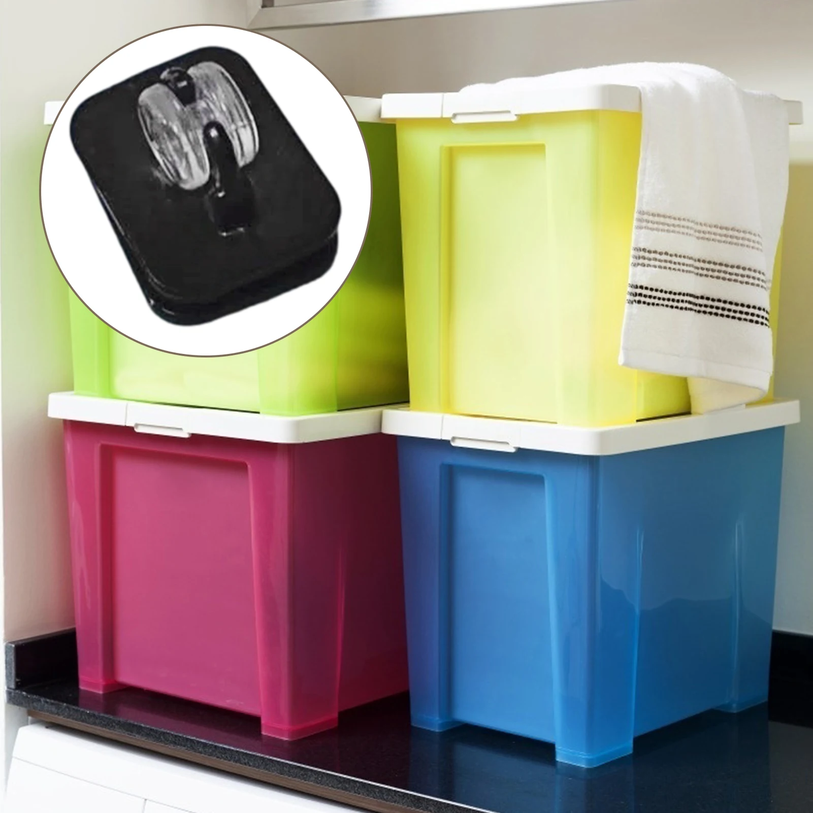 Самоклеящаяся корзина для мусора легко устанавливается бесшумная амортизация |