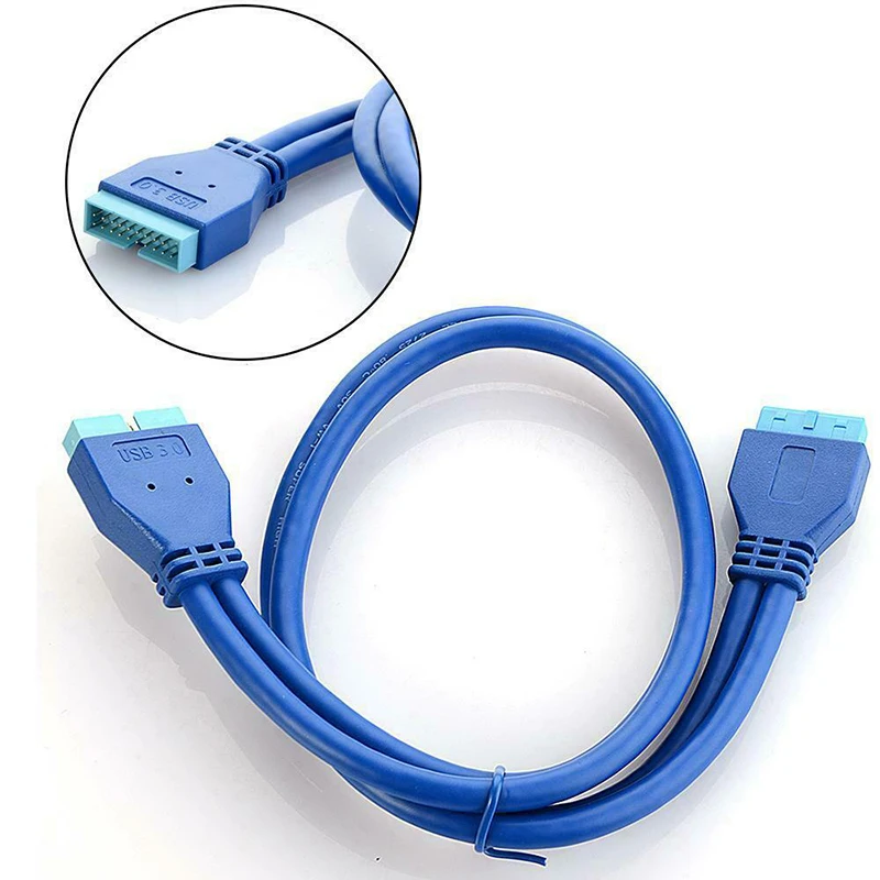 HOT USB 3.0 Motherboard 20 Pin Male To Female Socket Extension Cable Cord BUS66 | Электроника