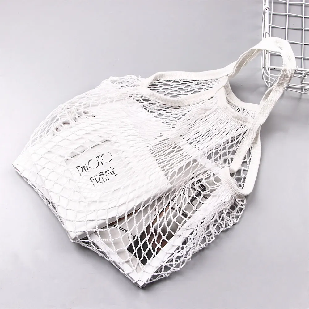 2019 новая Сетчатая Сумка для шопинга многоразовые строка хранения фруктов сумки