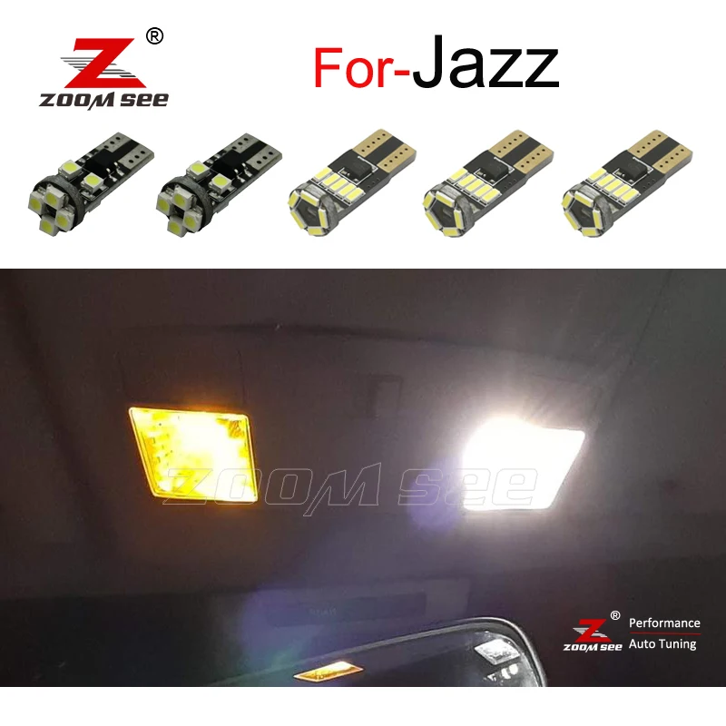 

Комплект лампочек для освещения багажника, 9 шт., светодиодная лампа пластина + светодиодные лампы для салона, для Honda, Jazz, для Fit (2008-2013, 2014, 2016, ...