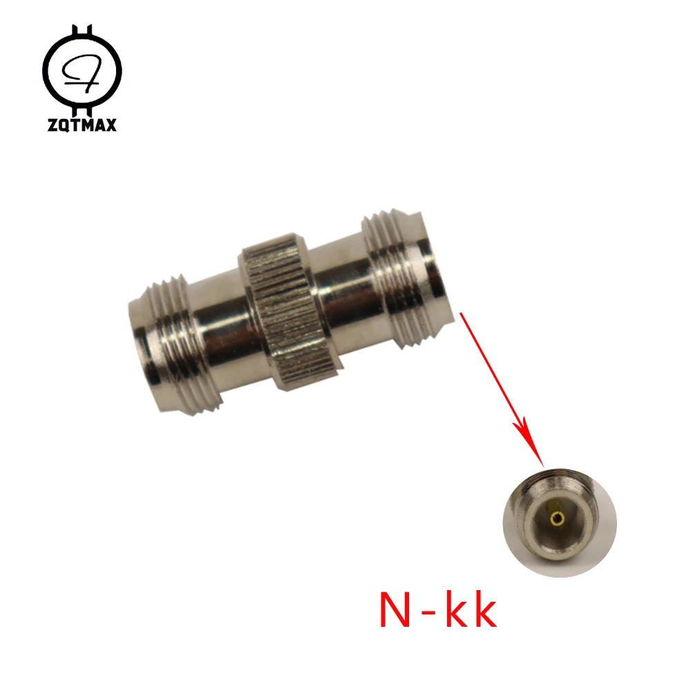 ZQTMAX N-KK N-Type Male Female Connector Coaxial Connectors Convert Adapter 1pcs 5w nj instrument test connectors n type interface short circuit calibration