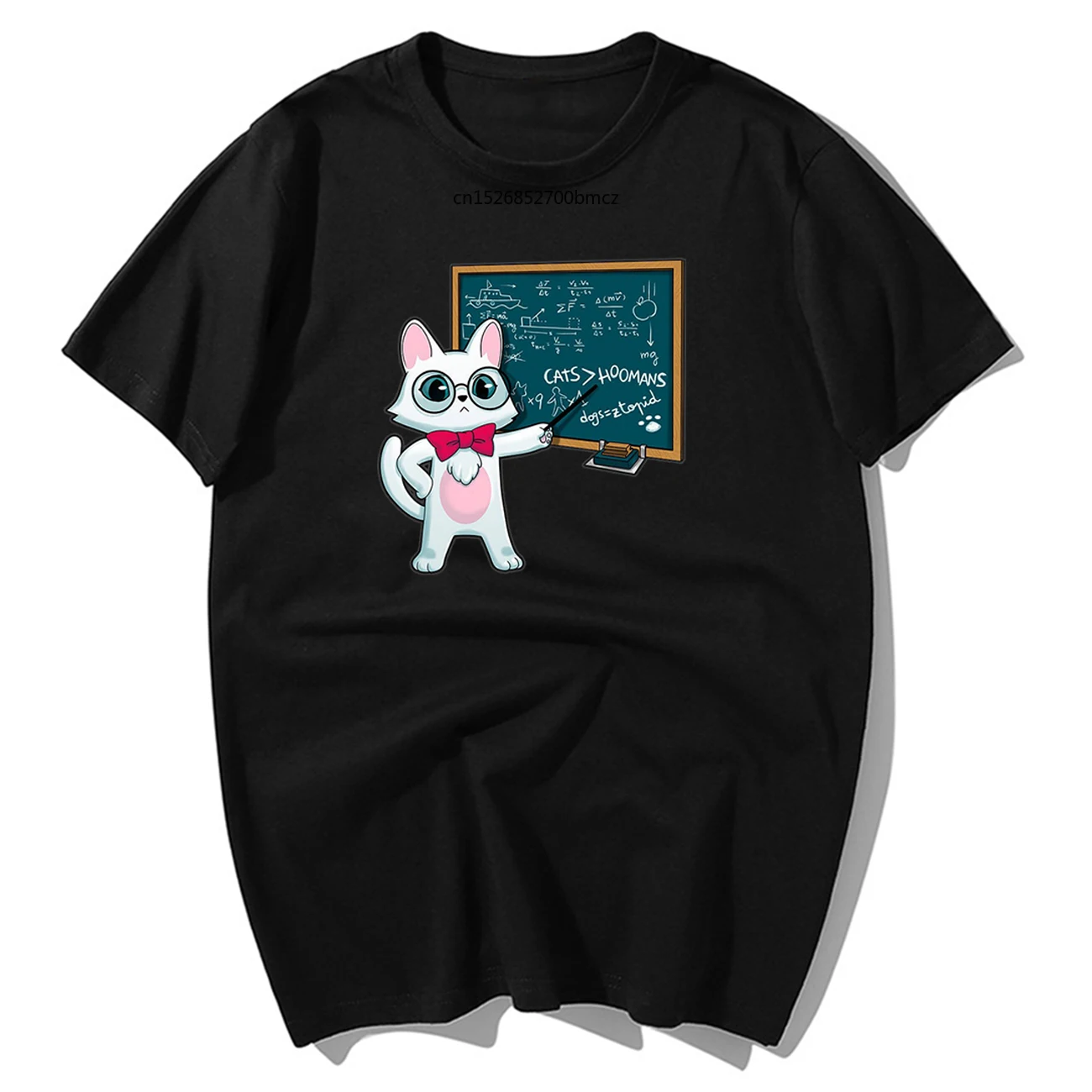 

Fashion Design Scientist Cat T Print Shirt Women Casual T-shirts High Quality Tops Tees Harajuku Streetwear