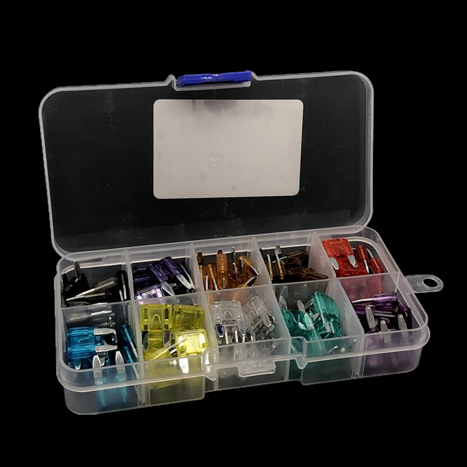 Набор автомобильных предохранителей 10 видов 2 А 3 5 100 15 20 25 30 35 шт. | Электронные