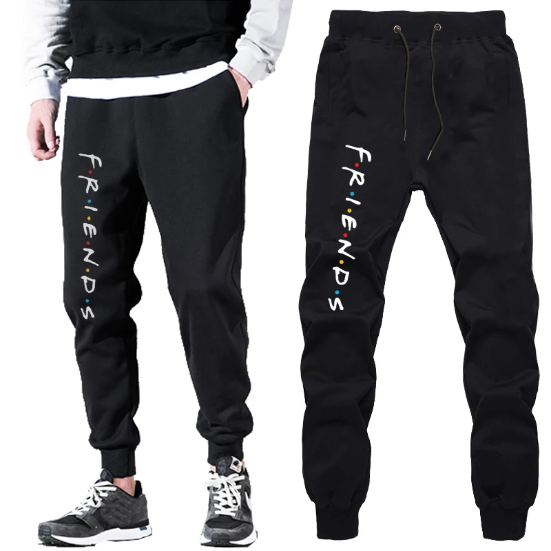 

Friends Man Pants American TV Show Pattern Sweatpants Men Drawstring Trousers Joggers Sweatpants Men Women Teens Casual Pants