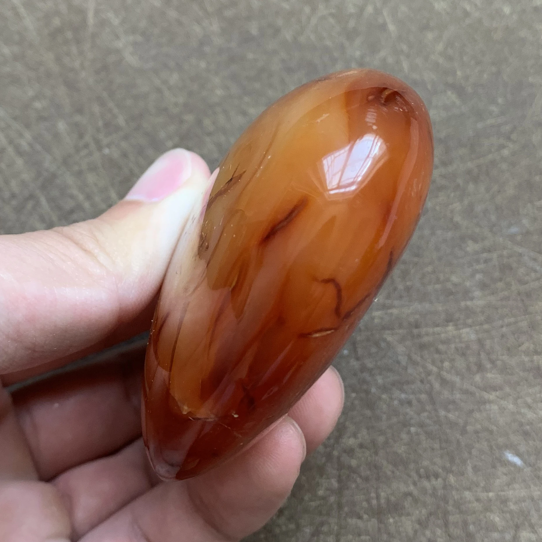 200g Natural Red Agate Heart Home Decoration Rough Polished Quartz Crystal Healing Love Z008 | Дом и сад