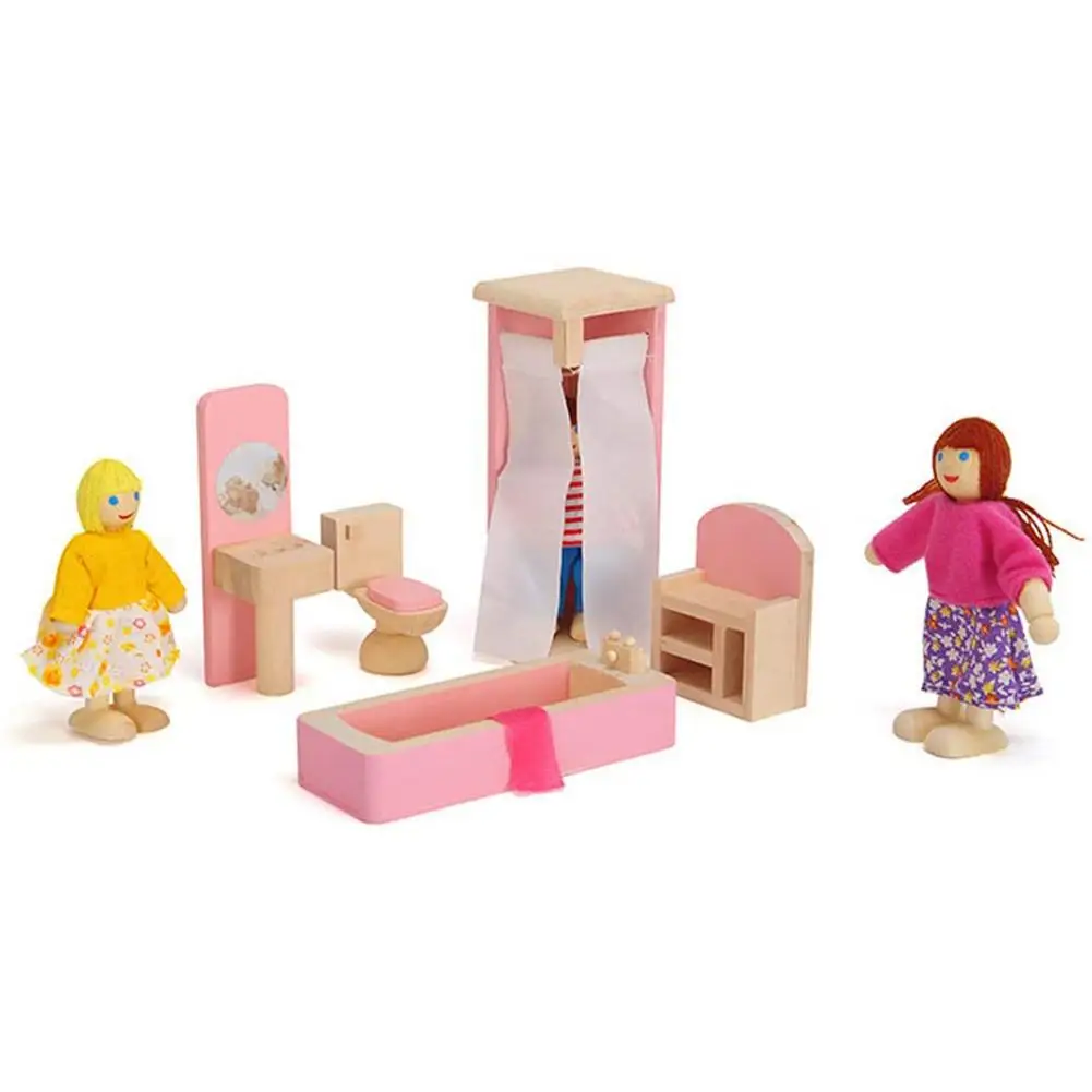 

Miniature Doll Furniture Set Doll House Furniture Innovative with Retro Design Lovely Fun with Exquisite Workmanship for Childre