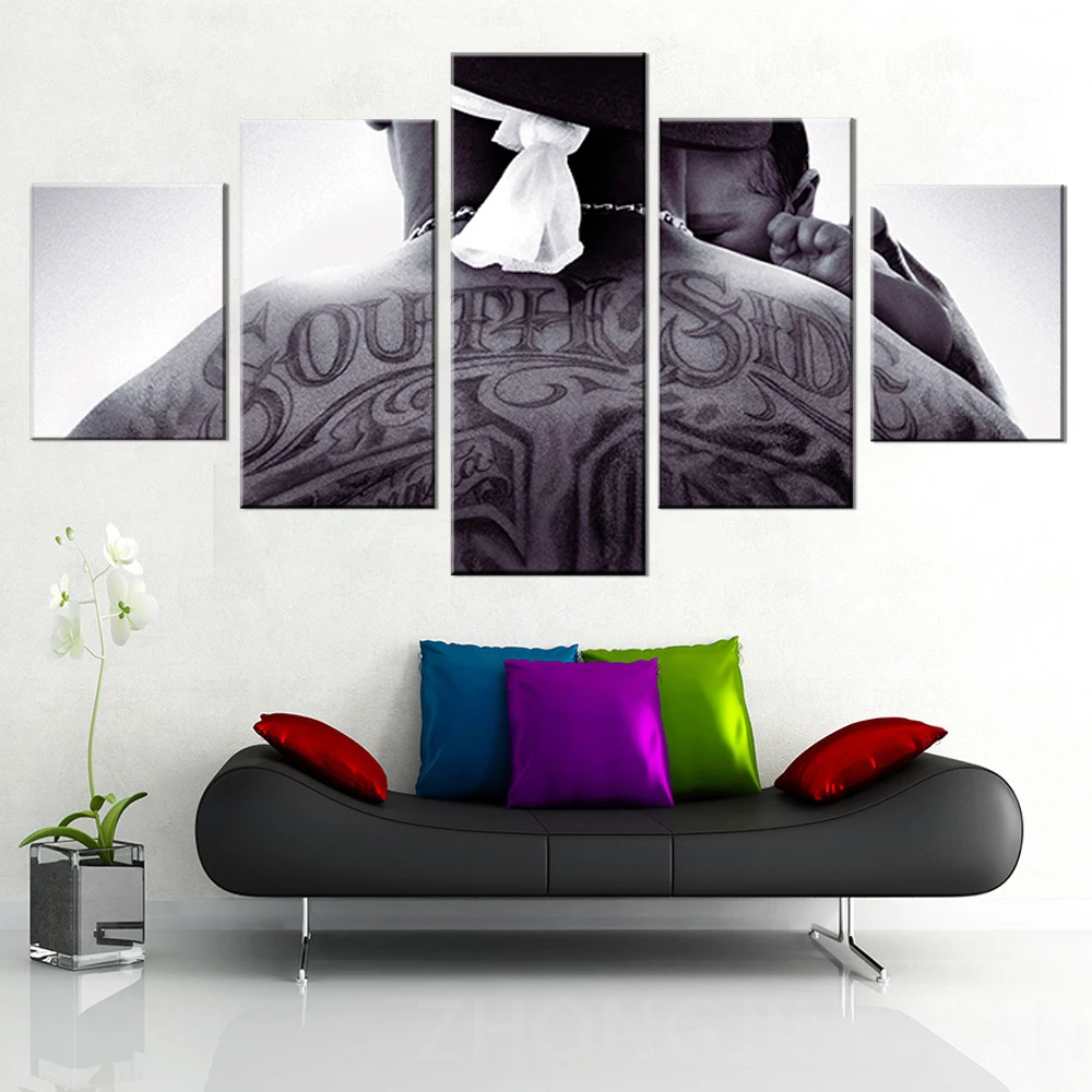 5 шт. домашний Декор 50 центов постер гангста Пап-Пап Картина на холсте настенная