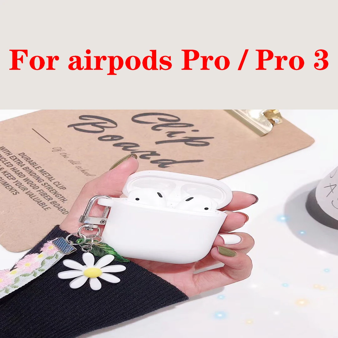 Чехол для Air pods 1/2 для AirPods Pro, роскошный цветочный подвесной брелок с орнаментом, аксессуары, силиконовый чехол, беспроводной чехол для наушников - Цвет: D5 For AirPods Pro