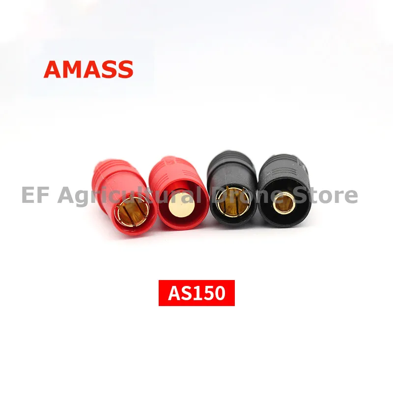 

Оригинальная позолоченная вилка-банан Amass AS150, 7 мм, штекер/гнездо для аккумулятора высокого напряжения, красный/черный