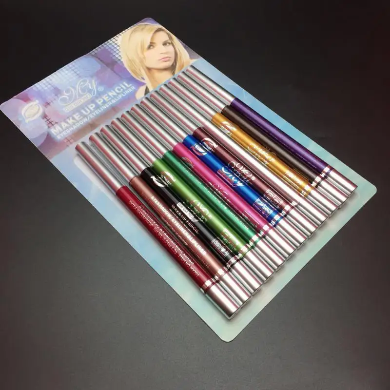 12 шт./компл. подводка для век карандаш автоматический телескопический