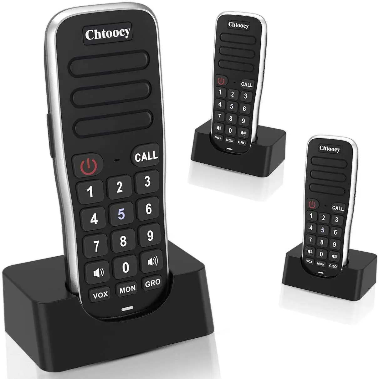 Беспроводная домофонная система Wuloo Headheld FM для дома, бизнеса, офиса, диапазон 5280 футов, 10-канальный вызов, все помесы к комнату, связь