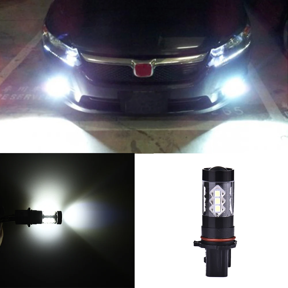 

2 Pcs White High Power 80W P13W Lamp LED Bulbs for Chevy Camaro Fog Driving Light Car Head Light Lamp 12V Fog Lights