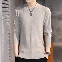 spring and autumn winter new mens sweater fashion trend personalized round neck sweater versatile casual sweater top