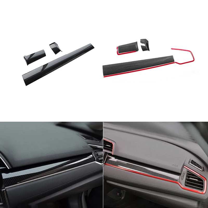 Текстура углерода стайлинга автомобилей пассажирский приборной панели второго