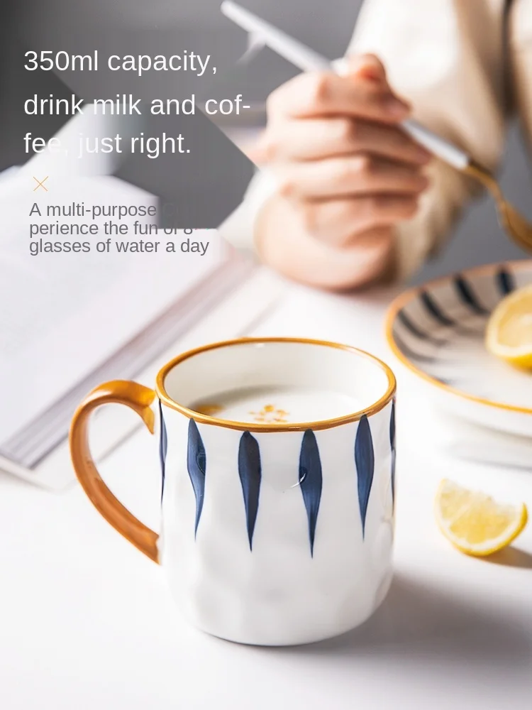 

Japanese Style Creative Mug Ceramic Cup Household Drinking Cups Office Coffee Cup Tea Cup For Breakfast