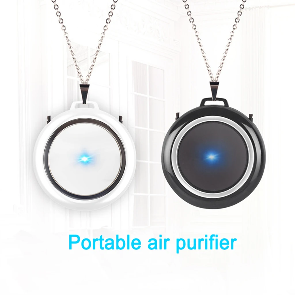

Wearable Air Purifier Personal Necklace Air Cleaner Negative Ion Generator Mini USB Low Noise Air Freshener